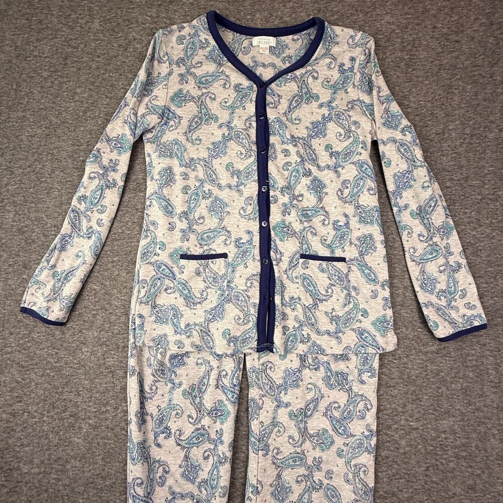 Celestial Dreams Blue Paisley 2 Piece Pajama Set Small 4-6